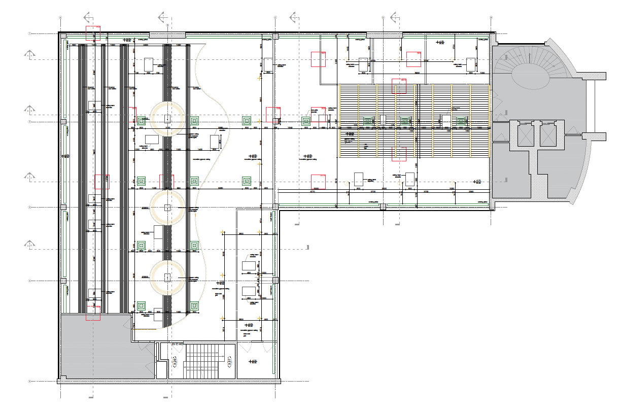 MOE Educational Centre – Ceiling and Interior Coordination Package 1 Coodrinated Reflected Ceiling Plan